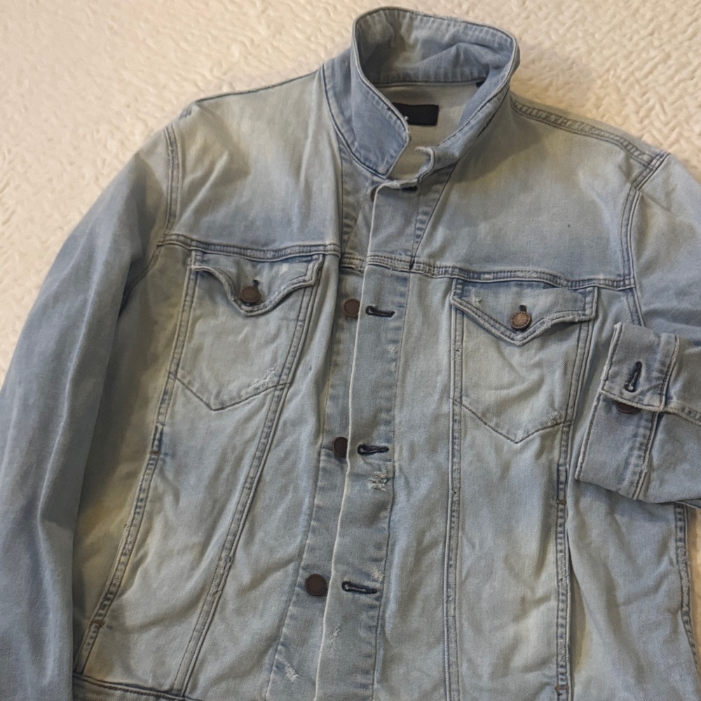 Men's Light Blue Casual Denim Jacket
